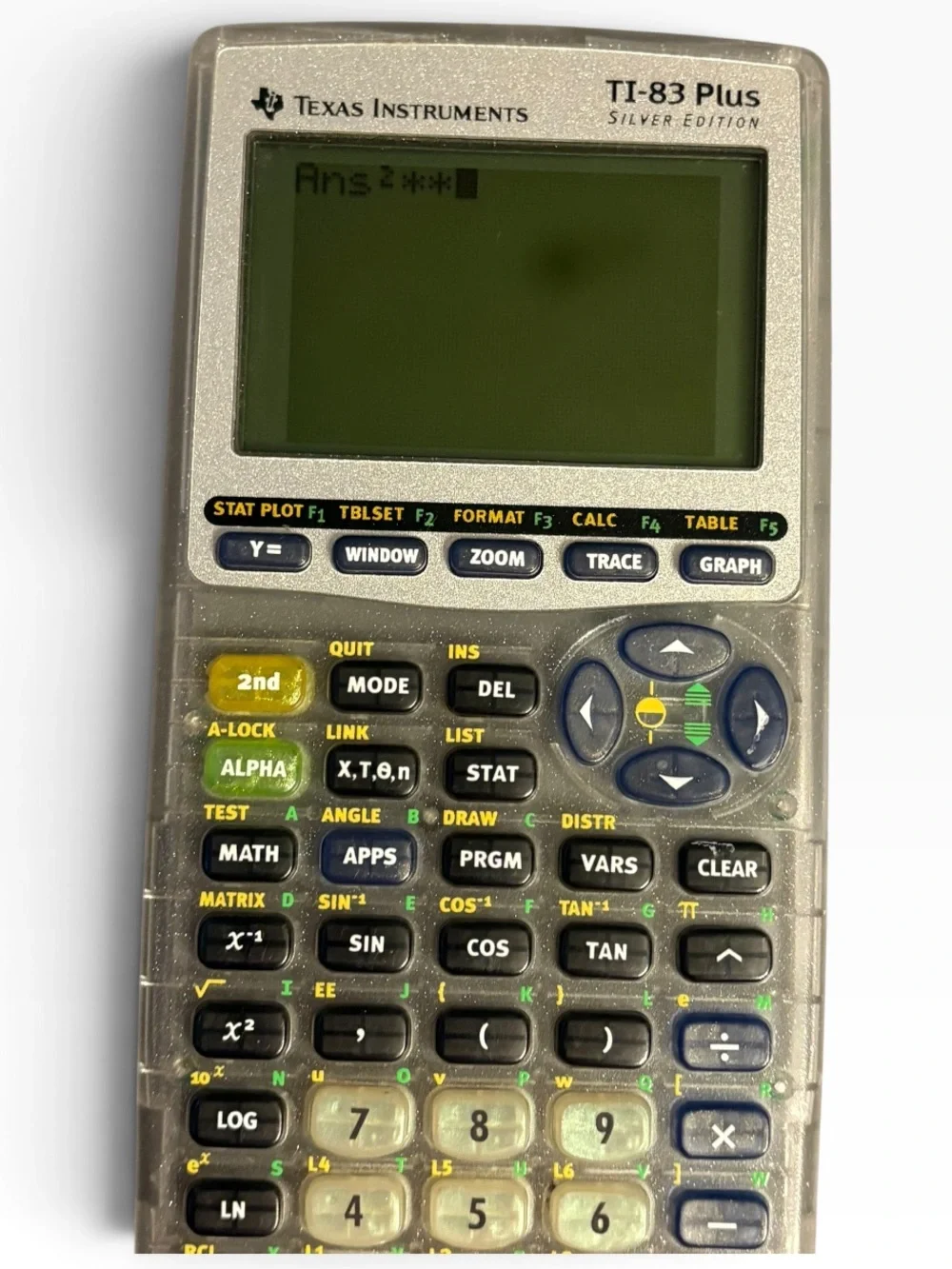 Texas Instruments TI-83 plus silver edition calculator